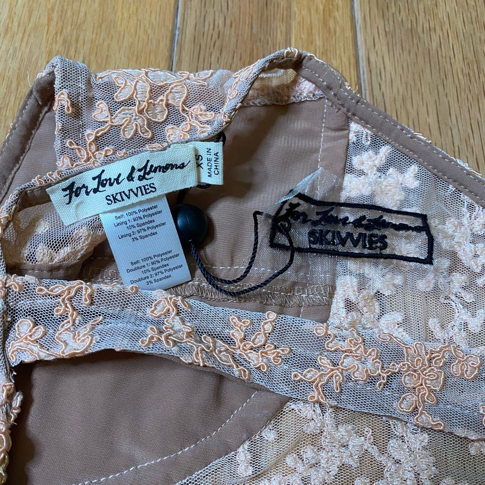 For Love and Lemons Skivvies Miranda Bodysuit